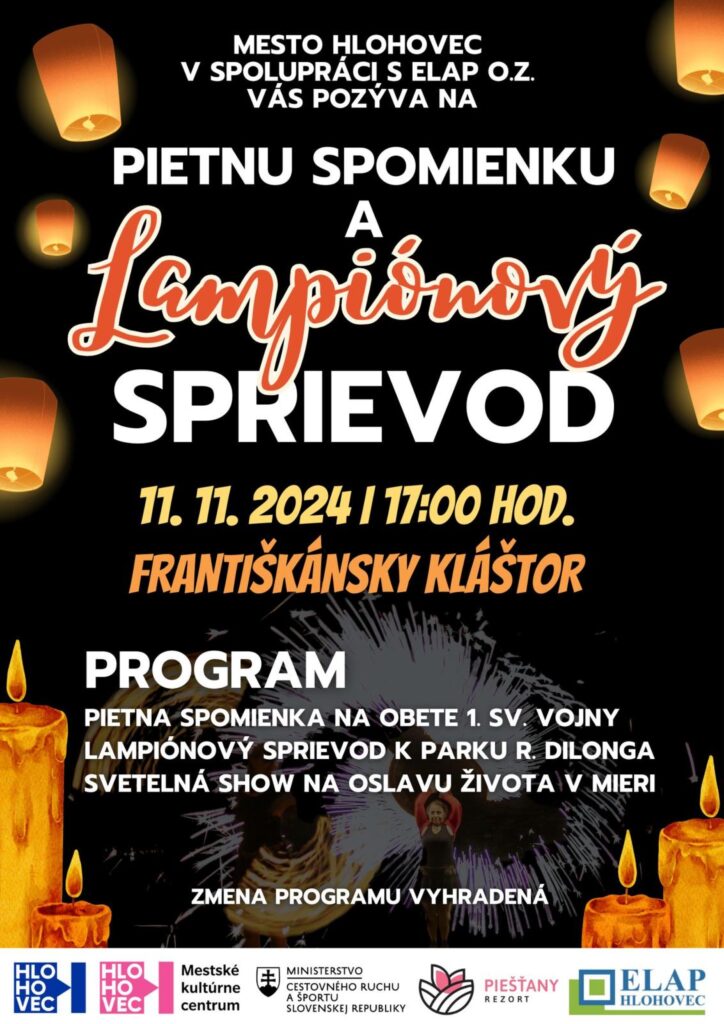 Lampiónový sprievod v Hlohovci