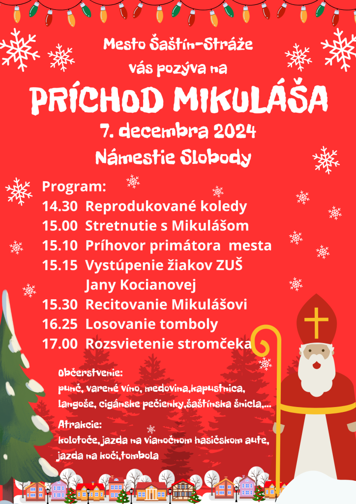 Príchod Mikuláša v Šaštíne-Strážach